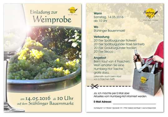 Flyer Weinprobe